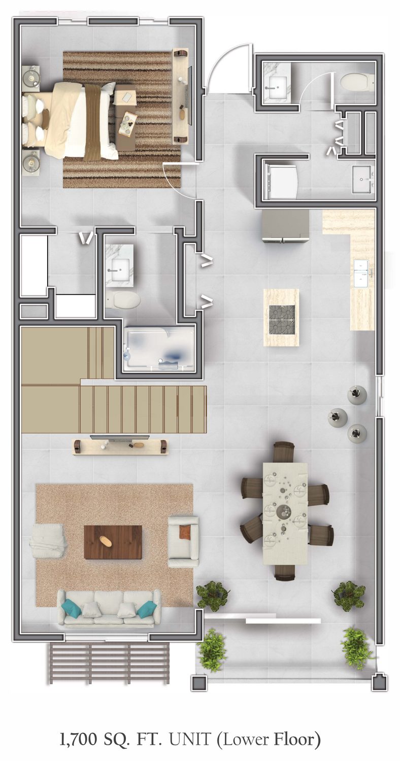 Vitalia penthouse lower floor plan