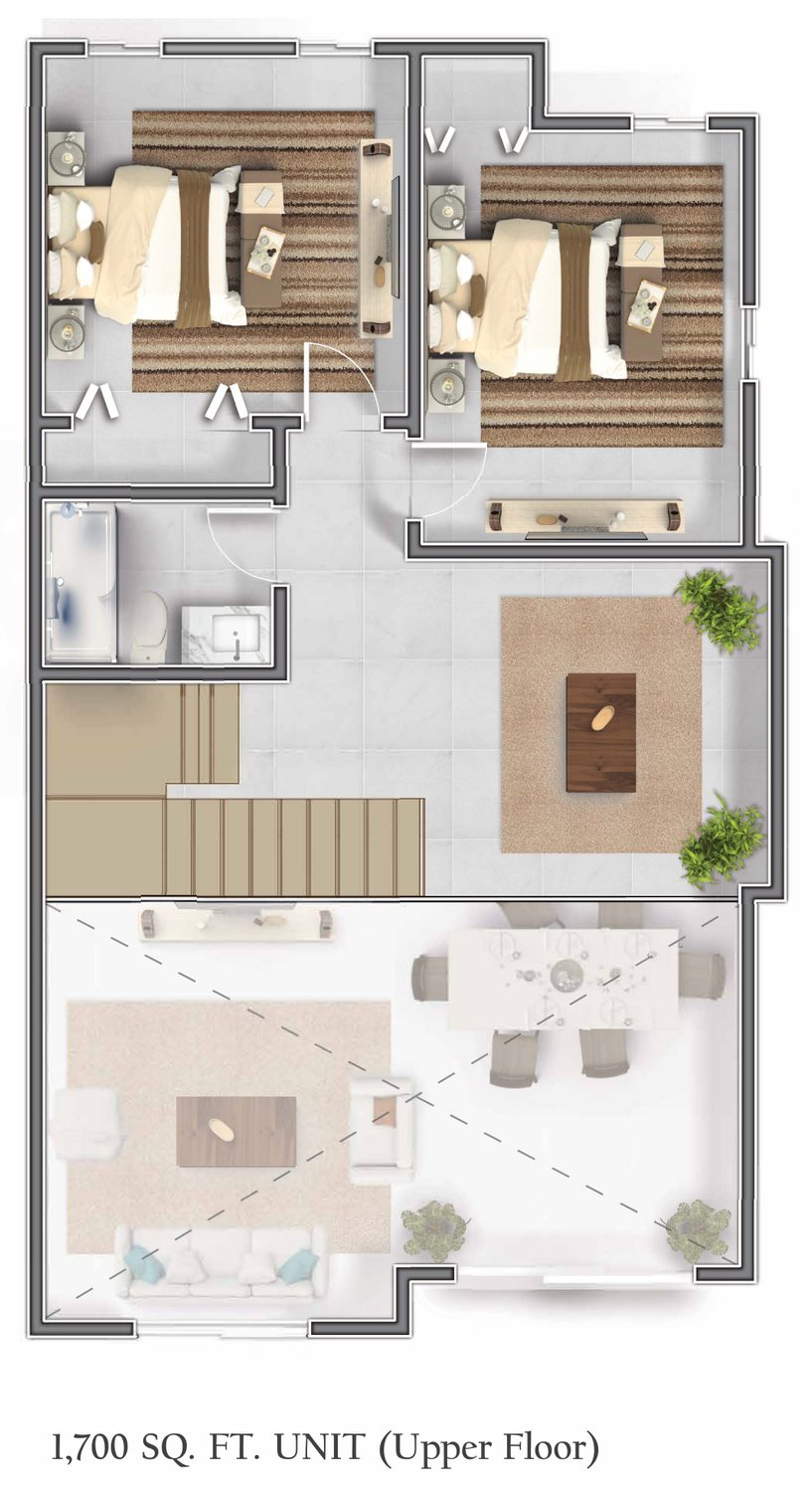 Vitalia penthouse upper floor plan